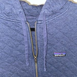 Patagonia Cotton Zip-Up Quilt Hoodie